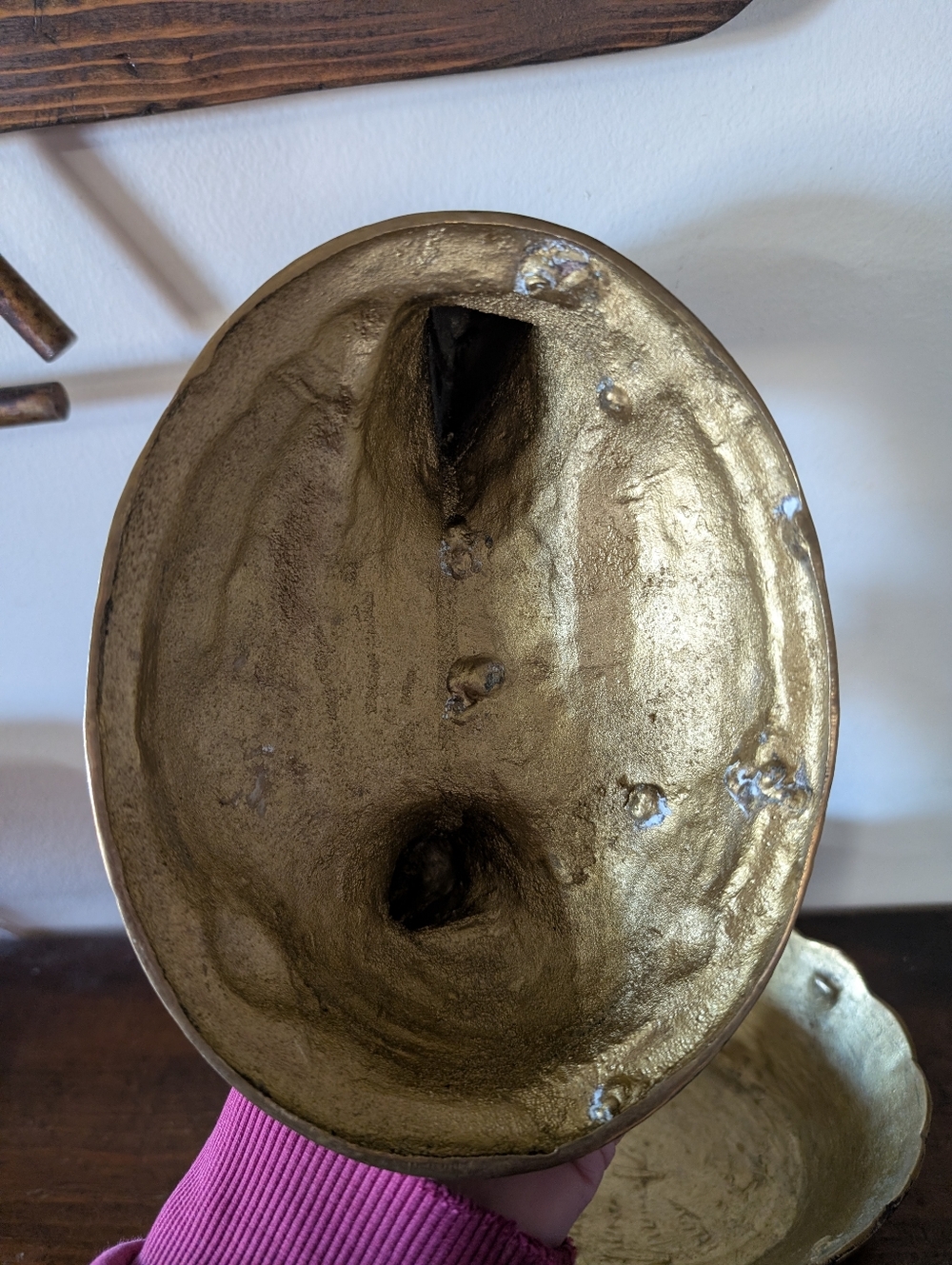 Rare Vintage Brass Hen on Nest Lidded Candy Dish - Mid Century One Of A Kind MCM - Picture 4 of 16